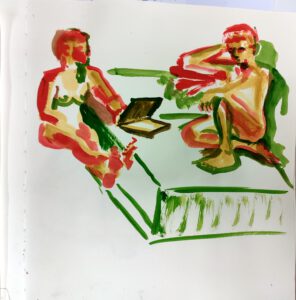 Aktzeichnen, Aktmalen, Couple-life-drawing