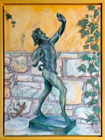 Pompeji, Potsdam, Faun, Fresco secco