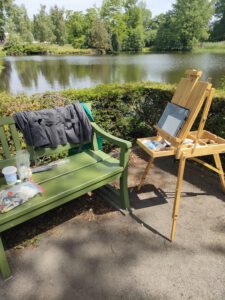 Plein Air Malen, Park Sanssouci, Katrin Seifert